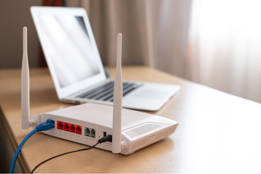 Ilustrasi penempatan router wifi di rumah.